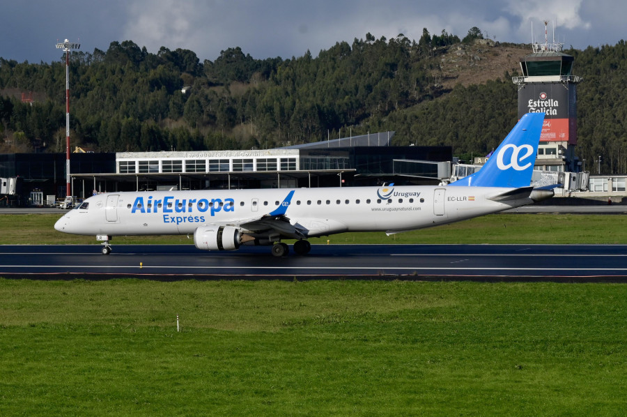Air Europa mantiene su liderazgo en el aeropuerto de A Coruña durante el inicio de año