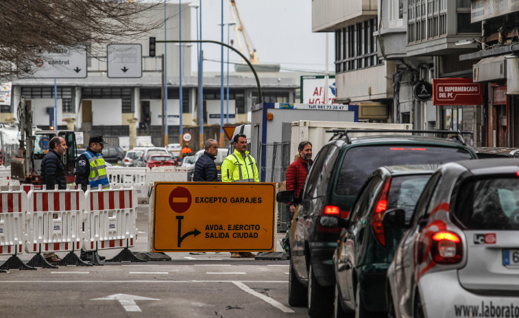 El corte de tráfico en Ramón y Cajal se extiende hasta el 8 de marzo