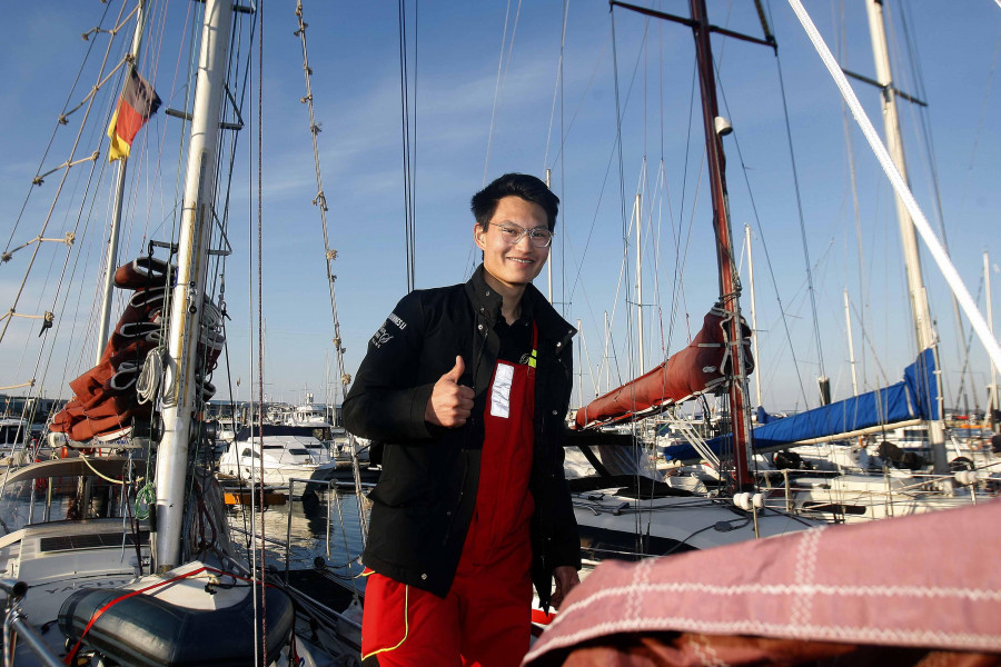 Reportaje | La vuelta el mundo de Johannes Li para dar visibilidad al síndrome de Asperger recala en A Coruña