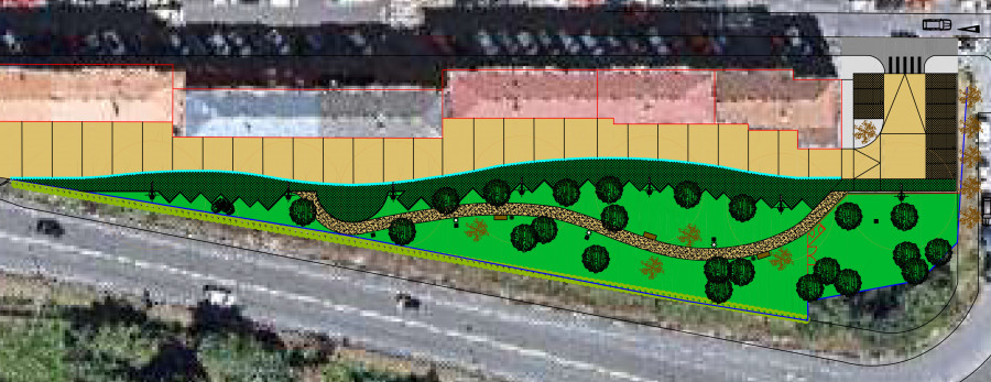 Cambre creará un área verde de 3.600 metros cuadrados en O Temple