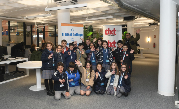 Los niños del colegio Calasanz hicimos nuestra primera noticia para El Ideal Gallego y dxt campeón