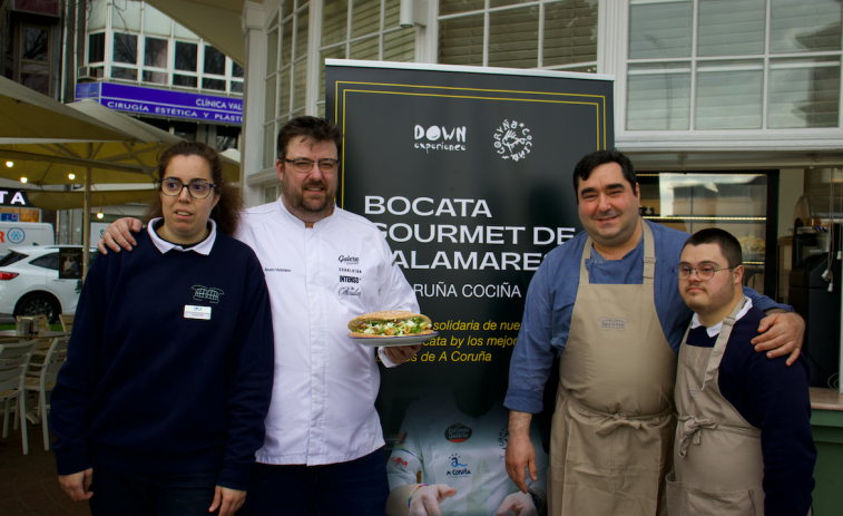 El Quiosco Down lanza bocadillos gourmet de calamares versionados por los chefs de Coruña Cociña