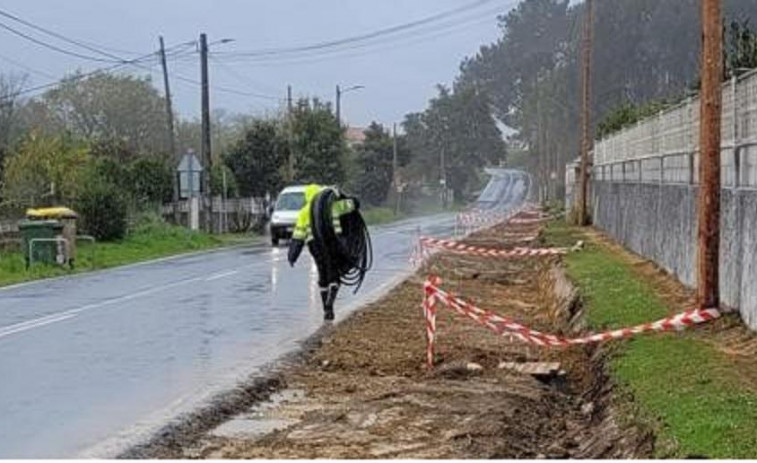 Comienza la construcción de la senda entre Guísamo y el límite con Cambre