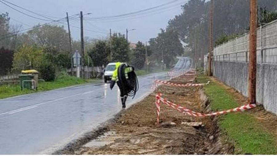 Comienza la construcción de la senda entre Guísamo y el límite con Cambre