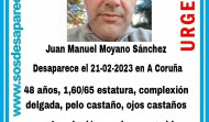 Desaparecido un hombre de 48 años en A Coruña