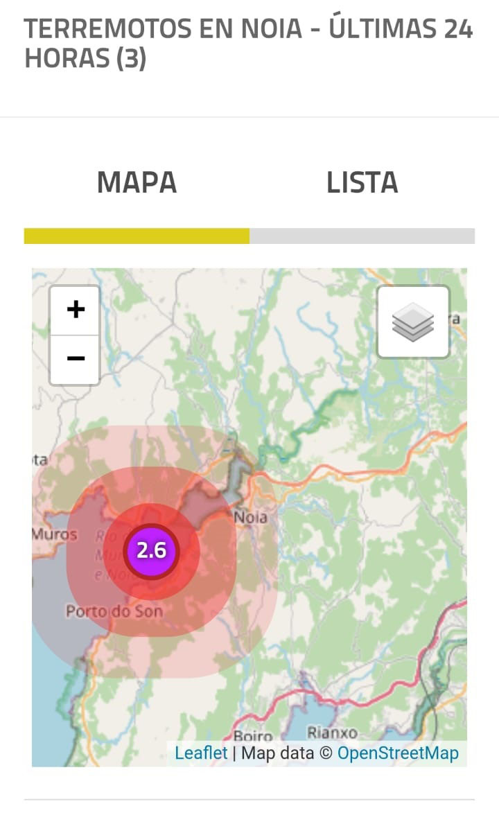 Terremoto en Noia
