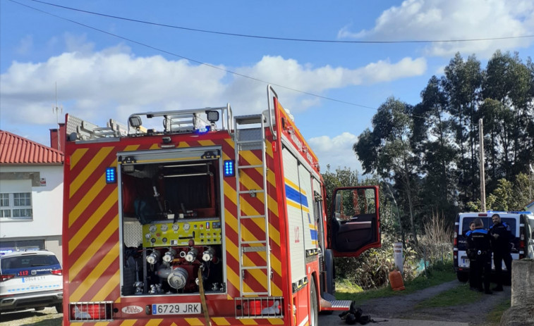 El servicio de Emergencias de Oleiros rescata un gato y varias serpientes de un incendio