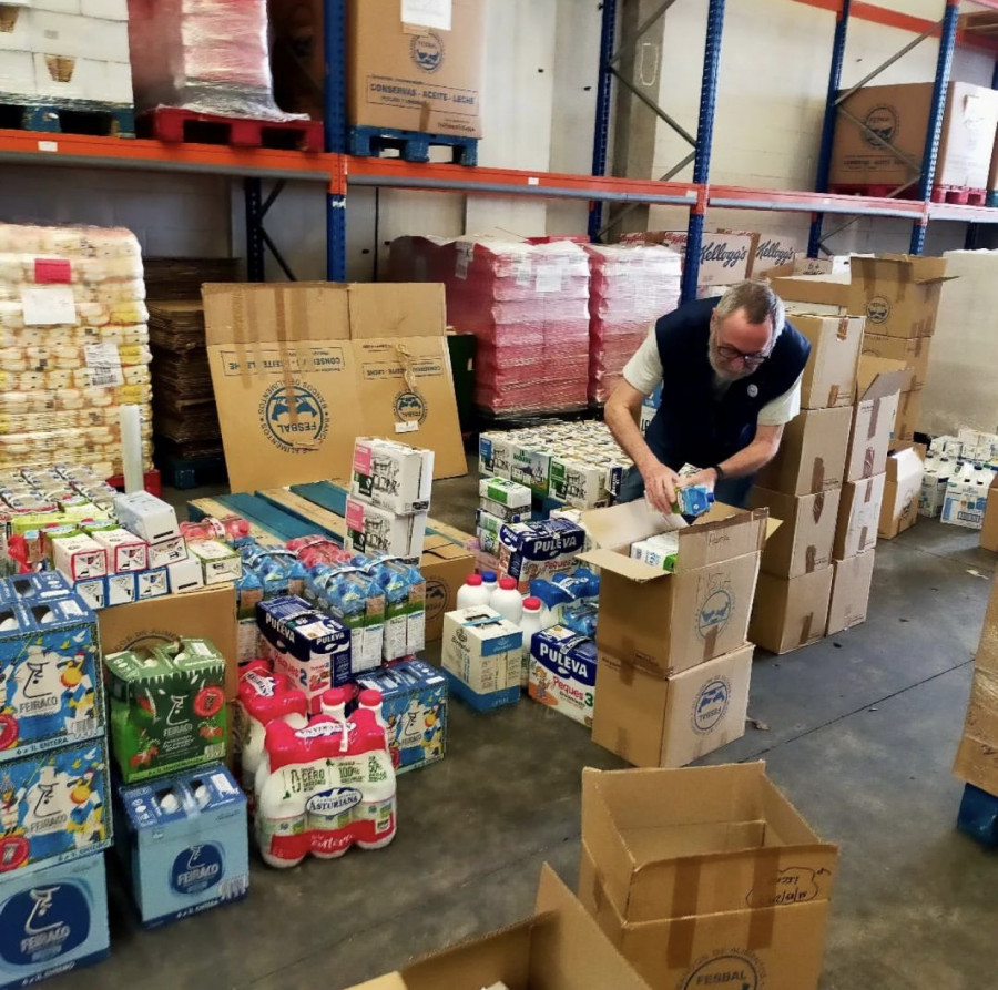 El Banco de Alimentos de A Coruña pierde un tercio de las donaciones debido a la inflación