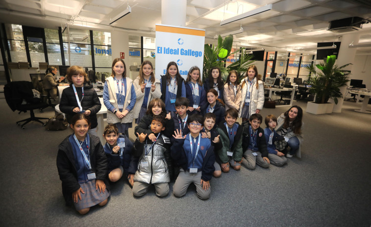 Los alumnos de 4ºB del colegio Calasanz visitaron El Ideal Gallego y el dxt campeón