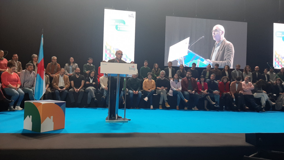 Foto Jorquera no Encontro Nacional Municipal do BNG
