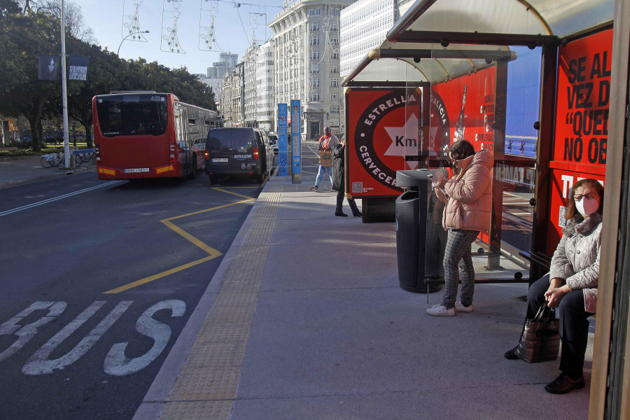 A Coruña mejorará paradas de bus en O Castrillón, Los Rosales, Monte Alto, Labañou, Os Mallos y Cuatro Caminos