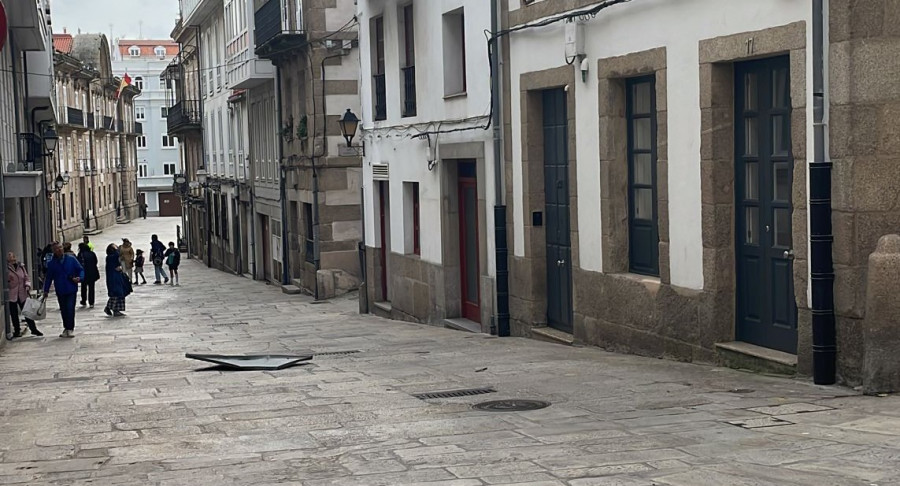 Reguero de incidencias en A Coruña al superar el viento los 100 kilómetros por hora 