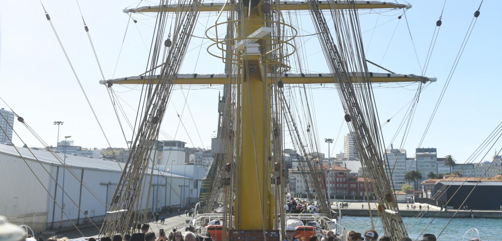 El velero alemán ‘Gorch Fock’ en A Coruña