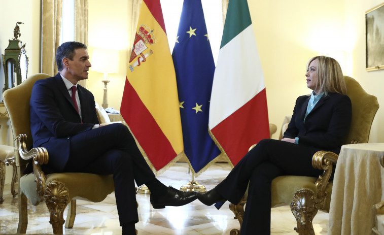 Sánchez y Meloni obvian sus diferencias para colaborar en favor de la UE