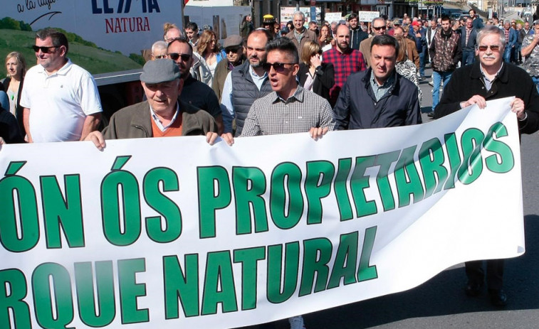 Vecinos de terrenos en As Fragas do Eume se manifiestan por el Plan de Gestión