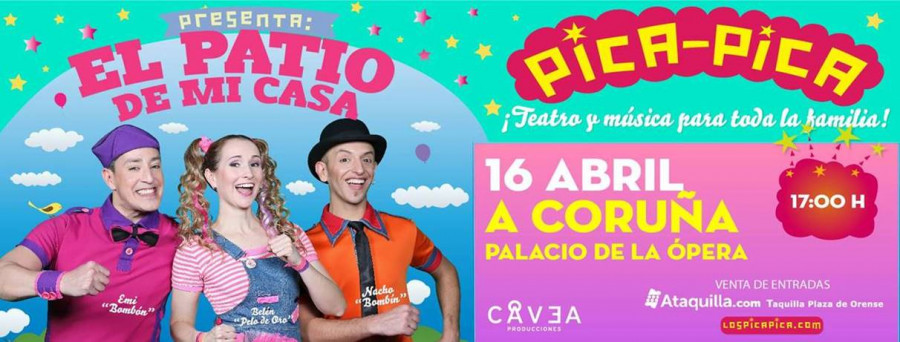 Últimas entradas a la venta para ver a Pica Pica este domingo en el Palacio de la Ópera de A Coruña