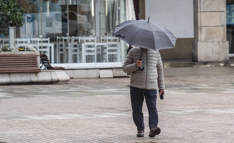 Lluvias débiles, nubes medias y temperaturas sin cambios este lunes en Galicia