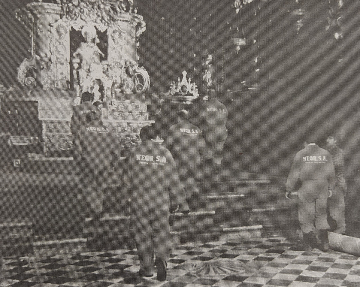 Operarios en la catedral @Jorge Leal
