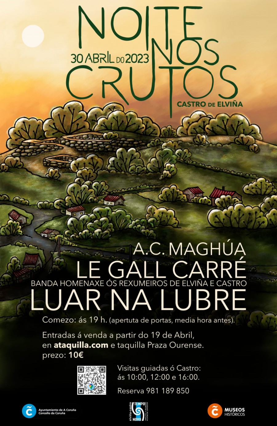 Luar na Lubre, Maghúa, Le Gall-Carré e os Rexumeiros de Elviña estarán na "Noite dos Crutos"