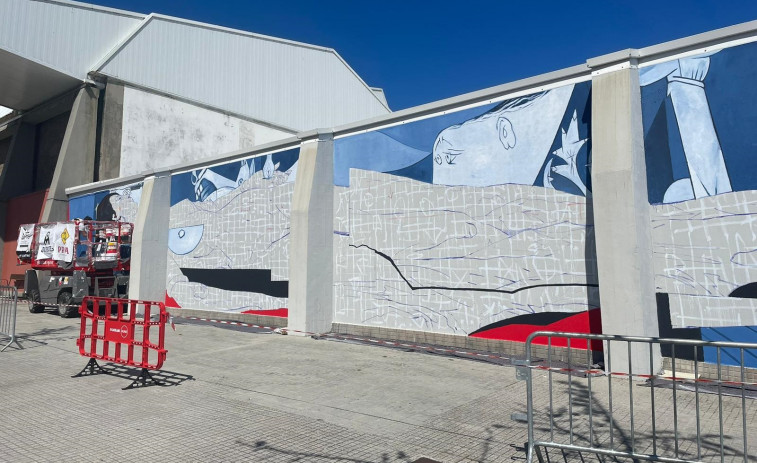 Avanzan los murales del Istmo Fest coruñés