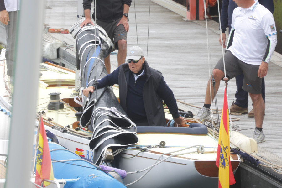 Segunda jornada de vela para Juan Carlos I a bordo del Bribón