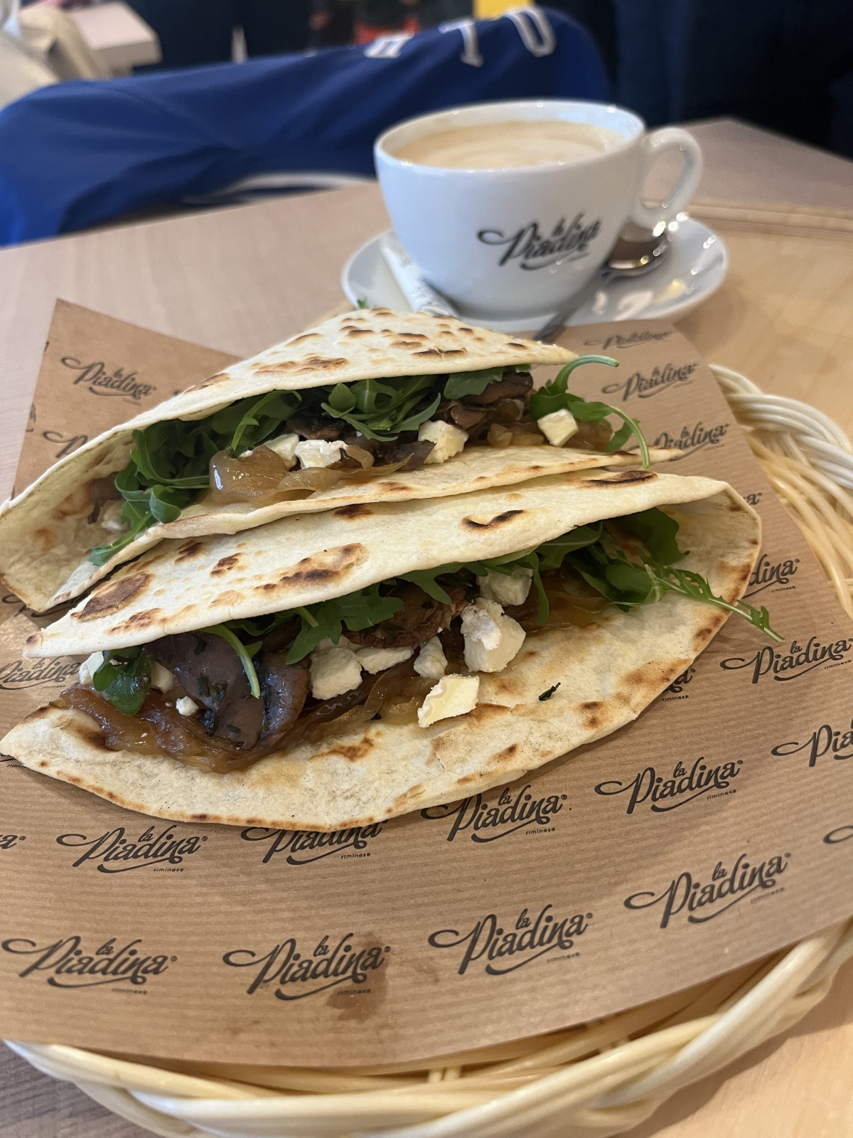 Piadina y cafe