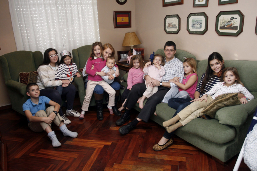 La coruñesa Mar Dorrio, madre de 12 hijos, premio 'Luchadora por la Familia'