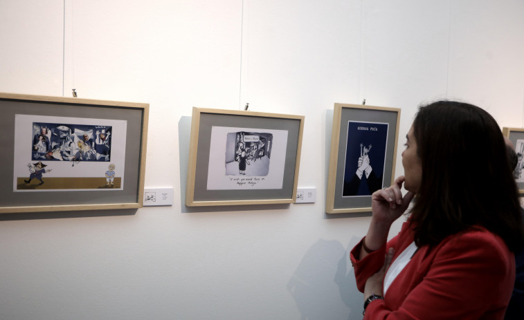 Medio centenar de miradas del 'Guernica', la viñeta universal, en la Casa Picasso de A Coruña