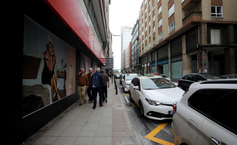 Cambios en la movilidad de A Coruña: la parada de taxis de la plaza de Pontevedra se traslada a Rubine