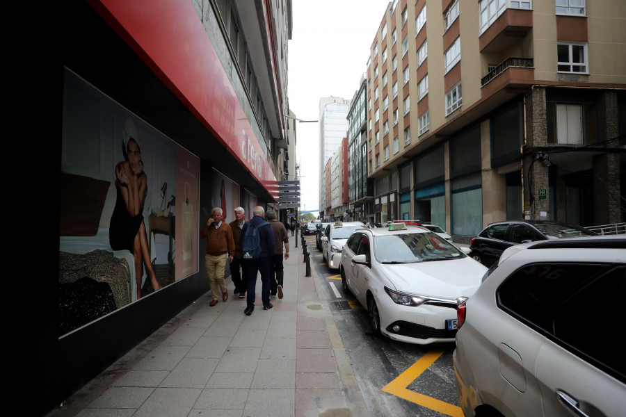 Cambios en la movilidad de A Coruña: la parada de taxis de la plaza de Pontevedra se traslada a Rubine