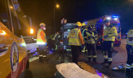Dos muertos en la A-2 en un choque de dos coches, uno en sentido contrario
