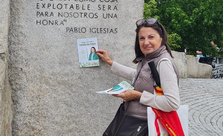 La candidata de Vox por A Coruña se reúne con colectivos empresariales y sociales