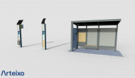 Arteixo colocará marquesinas y postes inteligentes en las paradas de bus