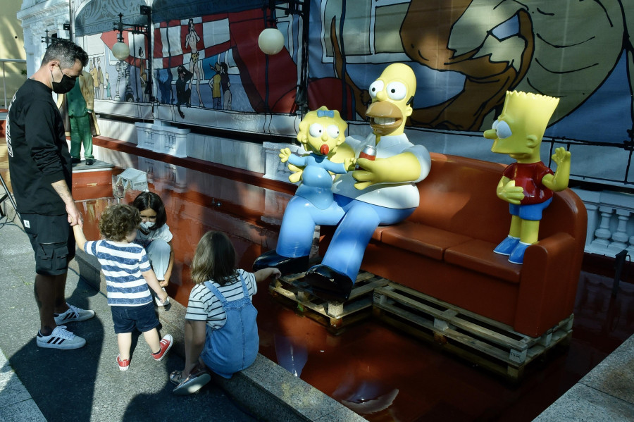 Los Simpson visitan A Coruña
