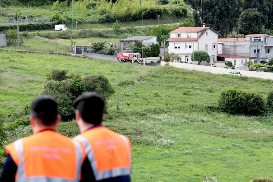 Simulacro de incendio forestal en Feáns: Emerxencias se prepara para el verano