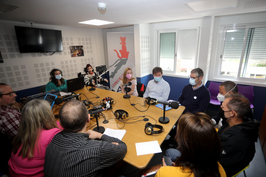 Los candidatos de Sada destacan en la Radio de los Gatos el papel de Aspace por la inclusión