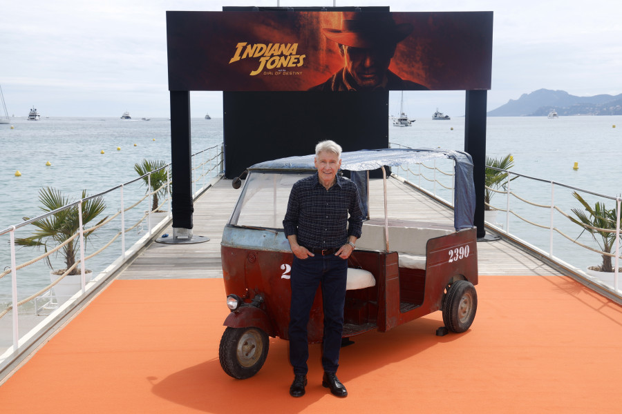Harrison Ford recibe la Palma de Oro de honor en Cannes antes de la proyección de Indiana Jones