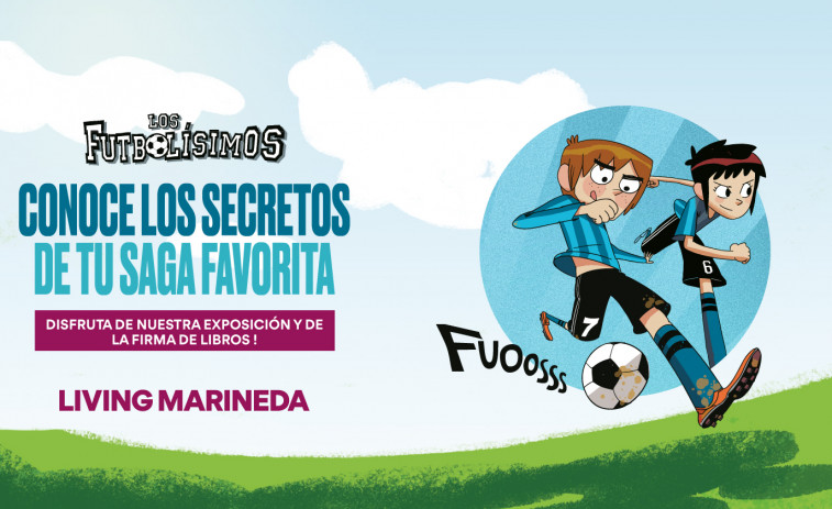 Marineda City inaugura una exposición sobre Los Futbolísimos con firma de libros de su autor