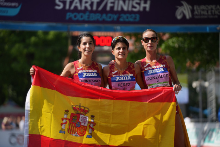 España, doble campeona de Europa de 35 kilómetros marcha por equipos