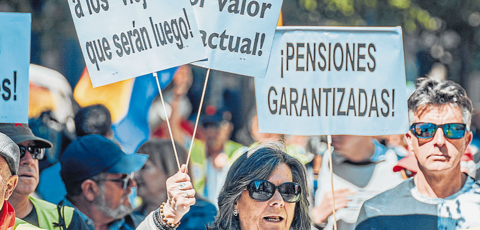 El gasto en pensiones se incrementa en  1,3 puntos en cinco años y repunta  nueve desde 1977
