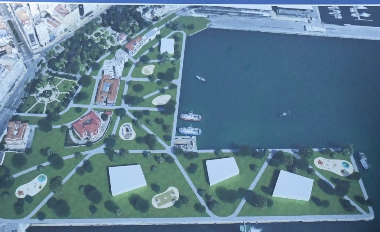 El PP presenta su proyecto para ampliar los jardines de Méndez Núñez hasta el mar