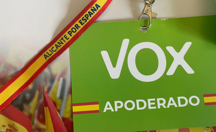 La Junta Electoral da la razón a Podemos y las tarjetas de apoderados de Vox no pueden llevar la bandera de España