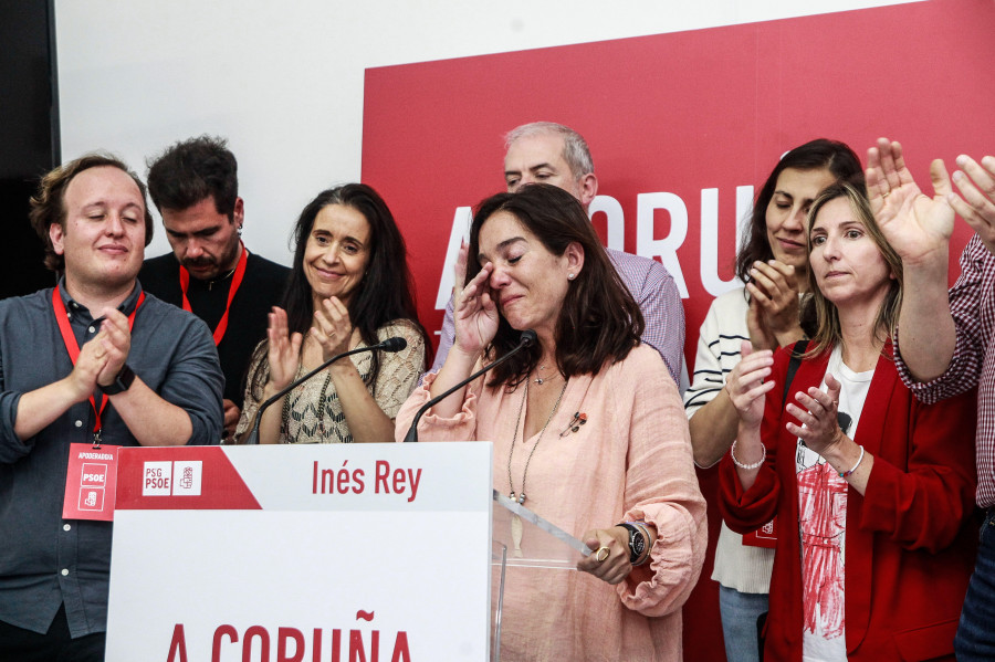 Inés Rey reivindica el "aval" a su gestión: "A Coruña repite alcaldesa"