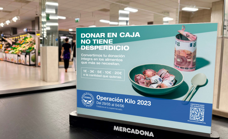 Las tiendas de Mercadona en Galicia participan en la operación Kilo 2023