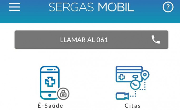 La aplicación Sergas Móbil cuenta con casi dos millones de usuarios