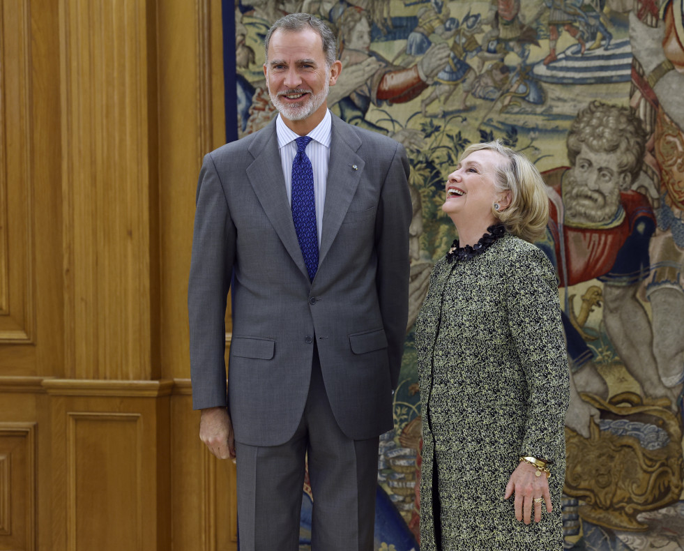 Felipe VI y Hilary Clinton