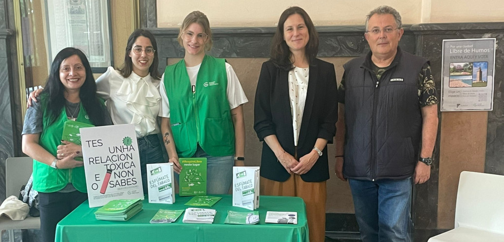 La Asociación Española Contra el Cáncer declara 33 espacios sin humo en A Coruña