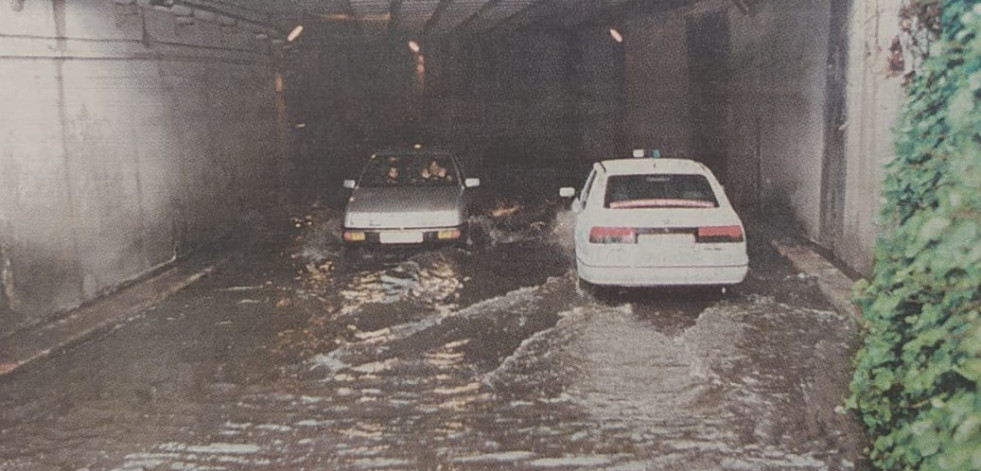 Hace 25 años: Calles peatonales en todos los barrios y el túnel de María Pita se inunda