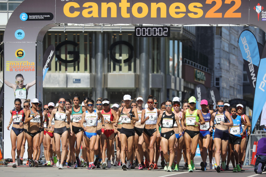 Cortes de tráfico este sábado en el centro de A Coruña por el Gran Premio Internacional de Marcha de los Cantones