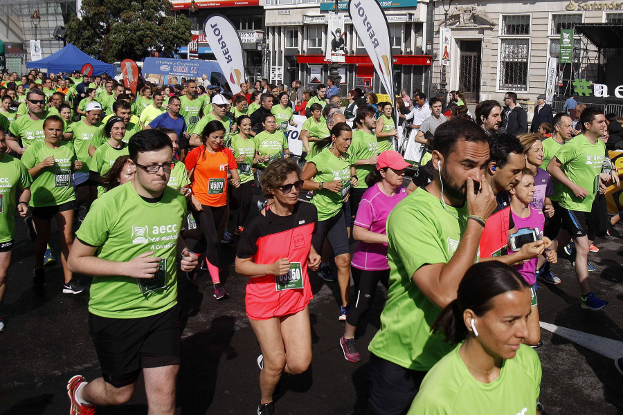 Cortes de tráfico en el centro de A Coruña por la celebración de la marcha contra el cáncer